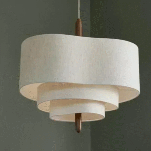 Cascade Drift Tiered Fabric Pendant Light