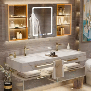 Regal Marble Twin Vanity Set